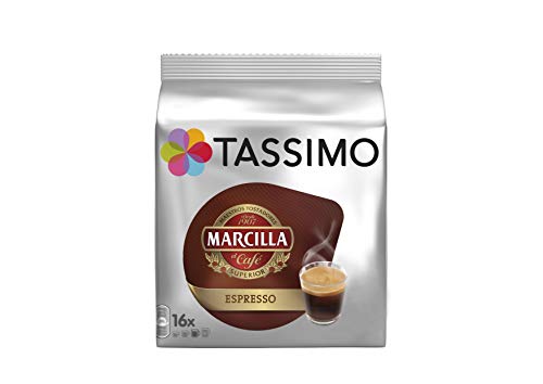 Tassimo Marcilla Espresso, Kaffee, Kaffeekapsel, Gemahlener Röstkaffee, 16 T-Discs von Tassimo