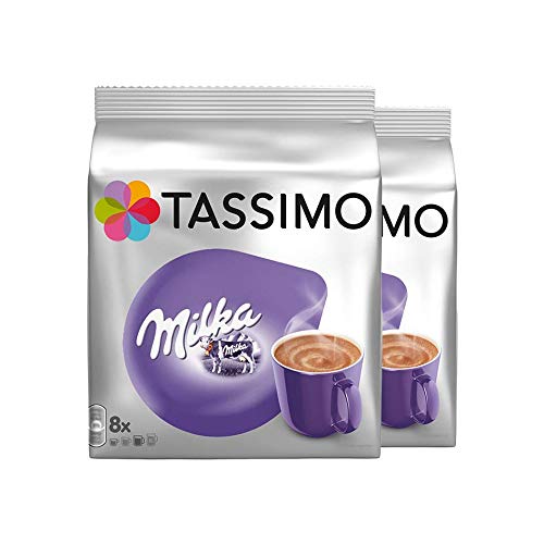 Tassimo Milka Kakao-Spezialität, Schokolade, Kapsel, 2er Pack, 2 x 8T-Discs (16 Portionen) von Tassimo