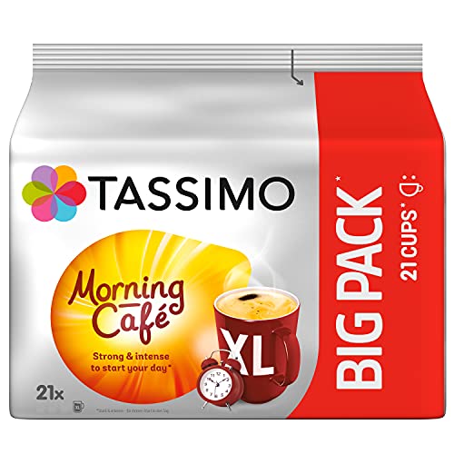 Tassimo Morning Café XL, 21 Kaffeekapseln im Big Pack für 21 Getränke von Tassimo