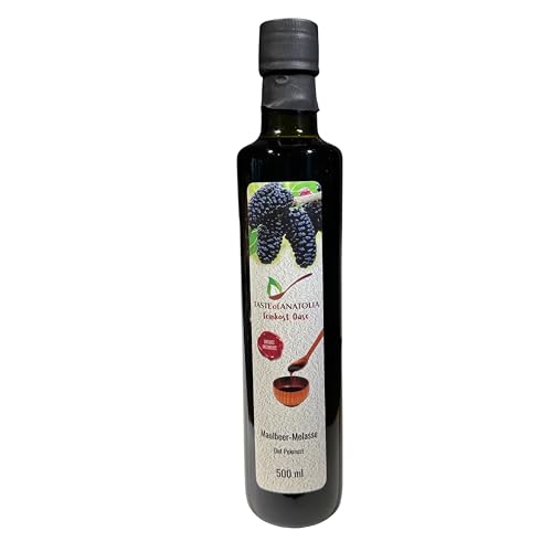 Premium Schwarzer Maulbeersirup 700g - Maulbeermelasse 500 ml von Taste of Anatolia, Dut Pekmezi (Namensänderung auf Melasse und 500 ml) von Taste of Anatolia