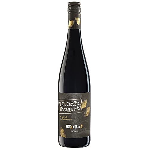 Tatort Wingert Merlot,trocken,Rheinhessen Merlot trocken (1 x 750 ml) von Tatrort Wingert