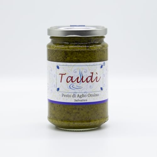 Bärlauch-Pesto – Authentische, 100 % natürliche sizilianische Delikatesse – Taudì-Konserven im Glas 280g von Taudì