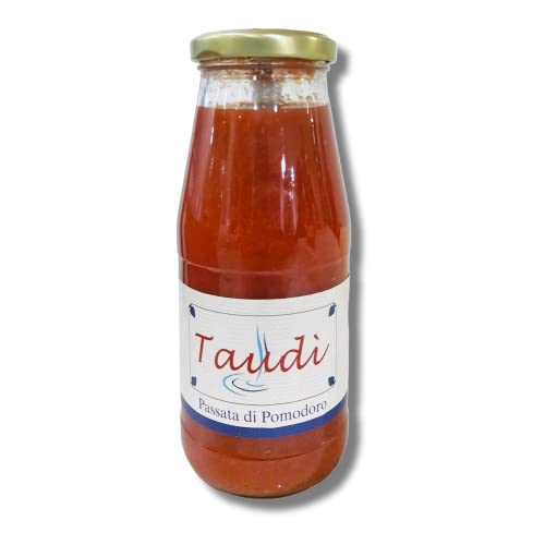 Handwerklich hergestelltes sizilianisches Tomatenpüree im 400-g-Glas – Ausgewählte Tomaten und traditionelle Verarbeitung – Taudì Conserve von Taudì