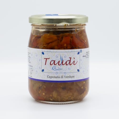 Sizilianische Gemüse-Caponata - Taudì Glaskonserven Sizilianische Handwerkskonserven 500g von Taudì