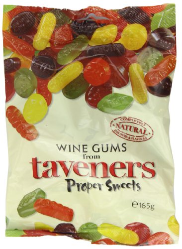 taveners Englischer Weingummi "Natural", 12er Pack (12 x 165 g) von Taveners