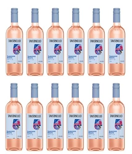 12x 0,75l - 2022er - Tavernello - Sangiovese Rosato - Rubicone I.G.P. - Emilia-Romagna - Italien - Rosé-Wein trocken von Tavernello