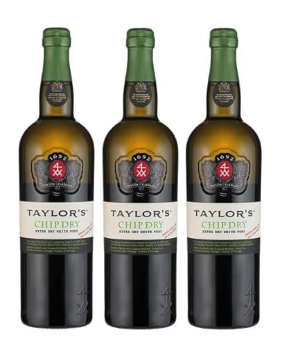 3x 0,75l - Taylor's Port - Chip Dry - Vinho do Porto D.O.P. - Portugal - weißer Portwein trocken von Taylor's Port