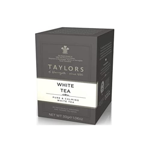 Taylors® | Beruhigender reiner weißer Tee | Entspannender weißer Tee – insgesamt 20 Teefilter (30 g) | Chinesischer Weißer Tee in Filtern Icona di Verificata con community von Taylors