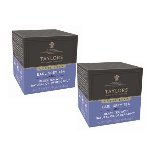 Taylors® | Earl Grey Bergamotte loses Blatt | Schwarzteeblätter (2 x 125 Gr) | Earl Grey Tee lose | Earl Grey Schwarztee von Taylors