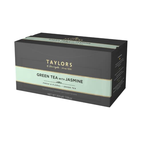 Taylors® | Grüner Tee mit Jasmingeschmack – 100 Teebeutel (200 g) | Ho.Re.Ca-Verpackung für grünen Tee | Fujian Chinesischer Grüntee und Jasmin von Taylors
