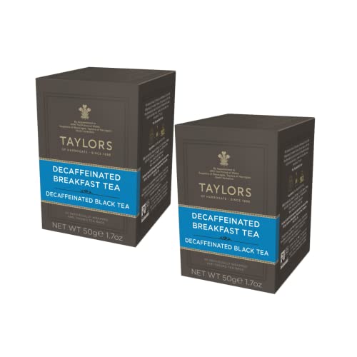 Taylors® | Heller und erfrischender entkoffeinierter Schwarztee zum englischen Frühstück | Klassischer deteinierter Tee – 2 x 20 Filter (100 g) von Taylors