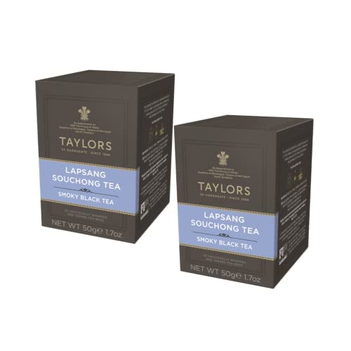 Taylors® | Lapsang Souchong Chinesischer Schwarztee | Chinesischer geräucherter Lapsang | Lapsang Souchong Herkunft China - 2 x 20 Teebeutel (100 Gr) von Taylors