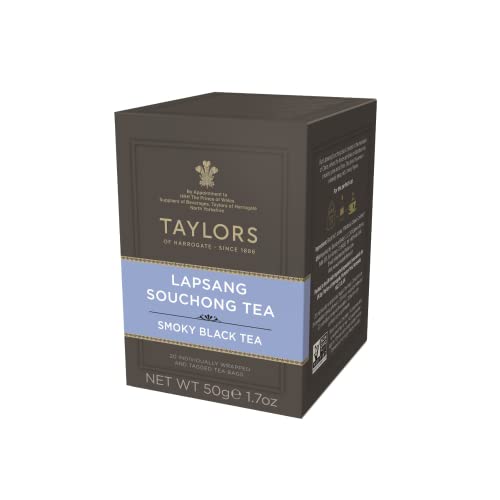 Taylors® | Lapsang Souchong Chinesischer Schwarztee | Chinesischer geräucherter Lapsang | Lapsang Souchong Herkunft China - 20 Teebeutel (50 Gr) von Taylors