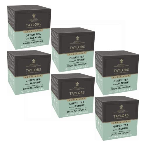 Taylors® | Loser grüner Jasmintee | Chinesische Grünteeblätter und Jasmin - 6 x 125 Gr von Taylors