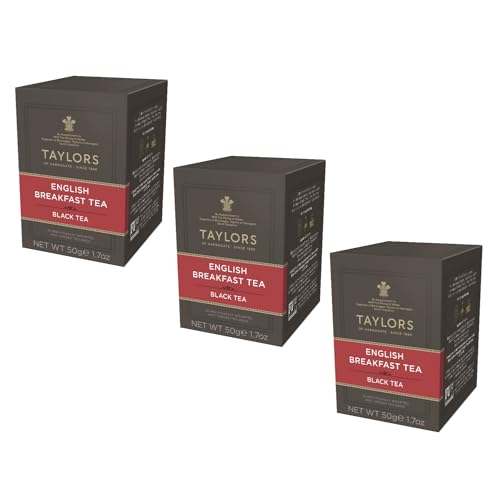 Taylors® | Reichhaltiger und heller englischer Frühstücks-Schwarztee – 3 x 20 Teefilter (150 g) | Ceylon-Schwarztee-Frühstück von Taylors