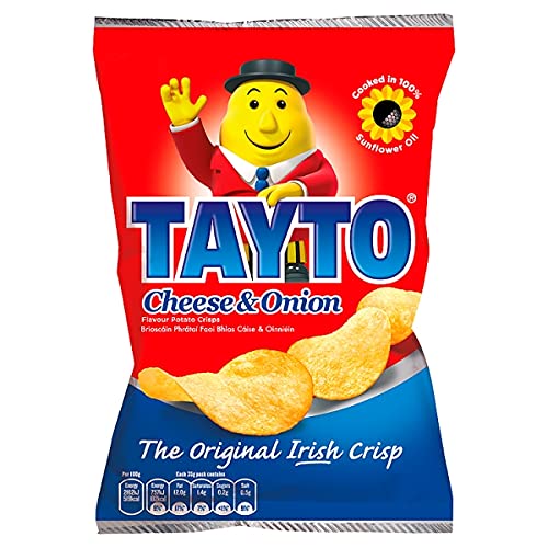 Tayto Crisps Käse und Zwiebeln, 50 x 45 g von Tayto