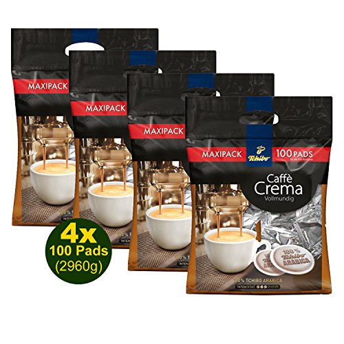 Tchibo Caffé Crema Vollmundig 100 Pads 4x 740g (2960g) - Arabica, Maxipack von Tchibo