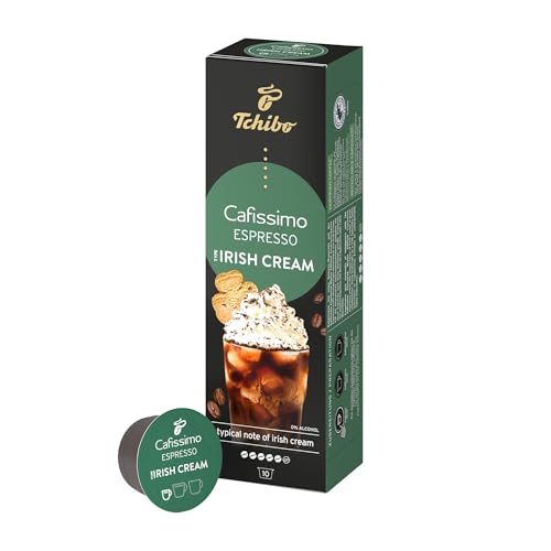 Tchibo Cafissimo Espresso Irish Cream Kaffeekapseln, 10 Stück (Espresso, einzigartiger Geschmack von Irish Cream), nachhaltig & fair gehandelt, Limited Edition von Tchibo