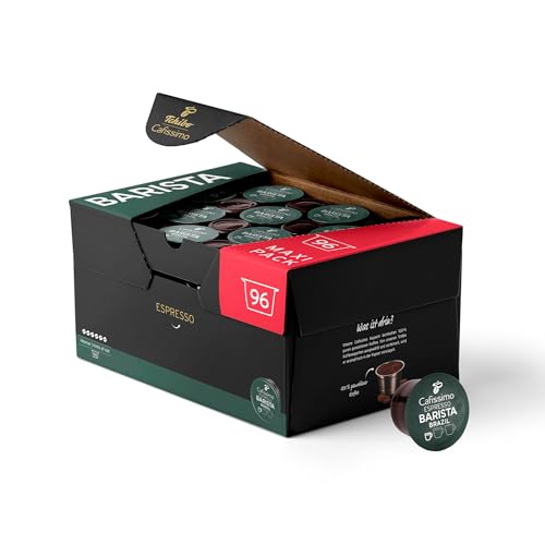 Tchibo Cafissimo Vorratsbox Espresso Brasil Kaffeekapseln, 96 Stück (Espresso, ausdrucksstark mit Nussnote), nachhaltig & fair gehandelt von Tchibo