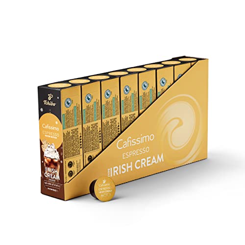 Tchibo Cafissimo Vorratsbox Flavoured Winter Edition Espresso Irish Cream, 80 Stück (8x10 Kapseln), nachhaltig & fair gehandelt, Premium Qualität von Tchibo