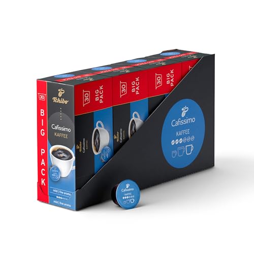 Tchibo Cafissimo Vorratsbox Kaffee Filterkaffee mild Kaffeekapseln, 120 Stück – 4x30 Kapseln (Kaffee, mild mit sanften Röstaromen), nachhaltig & fair gehandelt von Tchibo