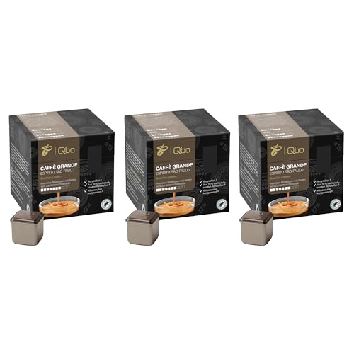 Tchibo Qbo Caffè Grande Espírito São Paulo Premium Kaffeekapseln, 81 Stück - 3x27 Kapseln (Caffè Grande, Intensität 7/10, hocharomatisch), nachhaltig, aus 70% nachwachsenden Rohstoffen von Tchibo