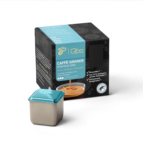 Tchibo Qbo Caffè Grande Kirinyaga Baya Premium Kaffeekapseln, 8 Stück (Caffè Grande, Intensität 3/10, fruchtig), nachhaltig, aus 70% nachwachsenden Rohstoffen & klimaneutral kompensiert von Tchibo