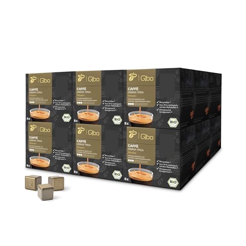 Tchibo Qbo Caffè Jabana Yirga Premium Kaffeekapseln, 144 Stück - 18x8 Kapseln (Caffè, Intensität 03/10, hocharomatisch, Jasminblütennoten), nachhaltig, aus 70% nachwachsenden Rohstoffen von Tchibo