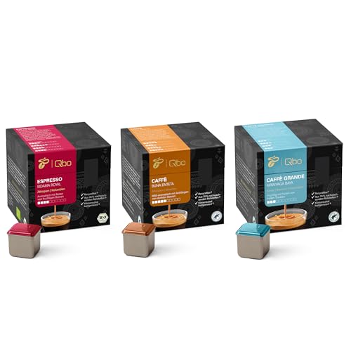 Tchibo Qbo Fruchtig Premium Kaffeekapseln, 81 Stück, 3x27 Kapseln in Würfelform, verschiedene fruchtige Kaffeesorten, aromaversiegelt, klimaneutral kompensiert, Kaffeegenuss Set zum Vorteilspreis von Tchibo