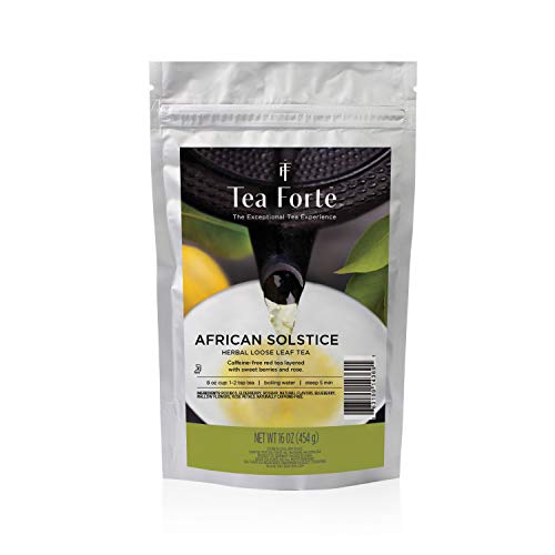 Tea Forté African Solstice | Rooibos Premium Infusion | Reißverschlussbeutel 454 gr von Tea Forte