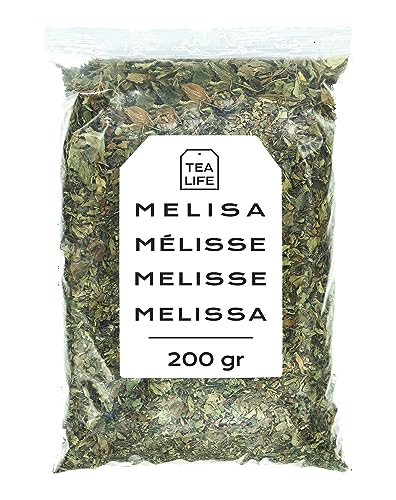 Zitronenmelisse (200g) - Zitronenmelisse Tee - Melissenblätter - Melissentee geschnitten - Zitronenmelisse Aufguss - Melissenblätter Tee - Melisse - Melissa von Tea Life