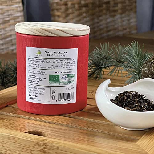 TEASOULTea Soul • BIO Roter (Schwarzer) Tee Golden Tips • Hochwertiger Chinesischer Tee • 50g Packung • TEA SOUL von TEA SOUL