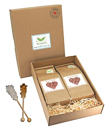 TEALAVIE - 2er Set Vanille Katze | loser hochwertiger Rooibos Tee in nachhaltigem Design für Teeliebhaber | ideal für Dankeschön Geschenke | 200g RotbuschTee lose von TeaLaVie