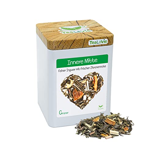 TeaLaVie - Ingwer, Zitrone (100g) Innere Mitte - Grüntee lose Blätter aromatisiert Japan von TeaLaVie