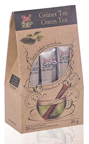 Grüner Tee | 100% - ohne Zusatzstoffe - 20 Teesticks - Tea Sticks von TeaStir