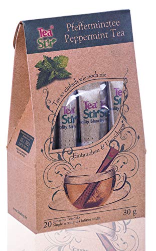 Teastir Pfefferminztee | 20 umweltfreundliche Teesticks - Tea Sticks | 1er Pack von TeaStir