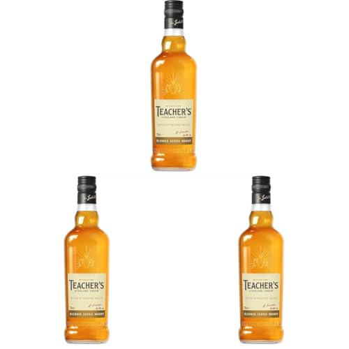 Teacher's | Blended Scotch Whisky | reicher und vollmalziger Geschmack | 40% Vol | 700ml Einzelflasche (Packung mit 3) von Teacher's