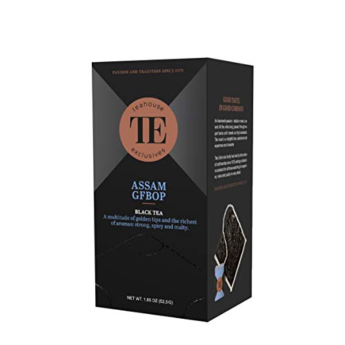 Teahouse Exclusives Luxury Tea Bag Assam GFBOP, 15 Beutel - Dieser aromatische Assam mit goldenen Tips macht diesen Tee zu einem unvergleichlich würzig-malzigen Erlebnis von Teahouse Exclusives