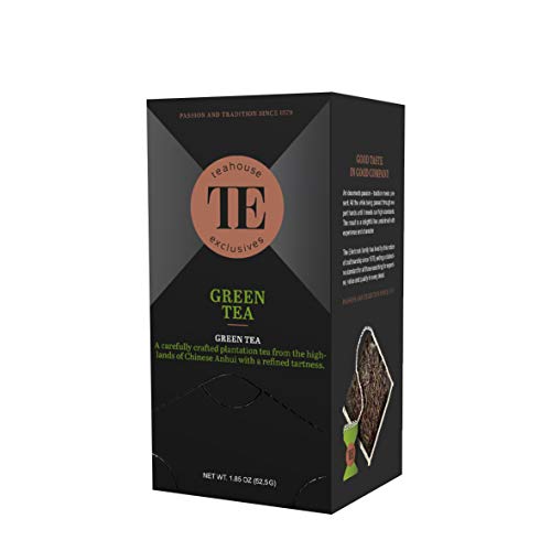 Teahouse Exclusives Luxury Tea Bag Grüner Tee, 15 Beutel - Ein fein-herber Plantagentee aus der chinesischen Hochebene Anhuis von Teahouse Exclusives