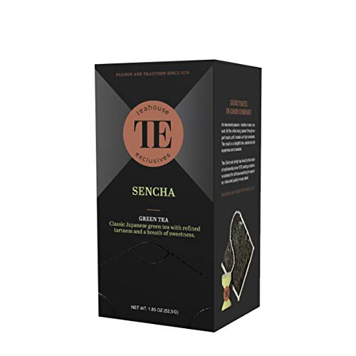 Teahouse Exclusives Luxury Tea Bag Sencha, 15 Beutel - Klassischer japanischer Grüntee mit leicht herber Note und feiner Süße von Teahouse Exclusives