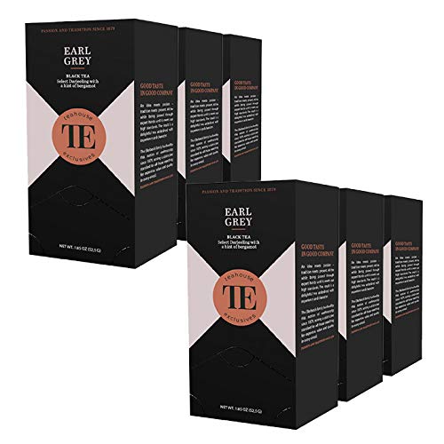 teahouse exclusives TE Earl Grey, 20 Gourmet Tea Bag / 6er Pack von Teahouse Exclusives