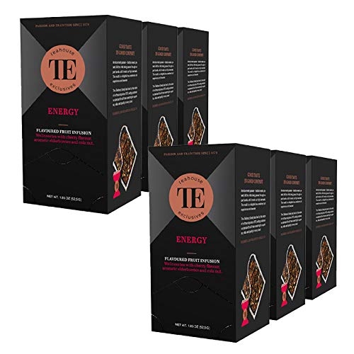 teahouse exclusives TE Energy, 15 Luxury Tea Bag / 6er Pack von Teahouse Exclusives