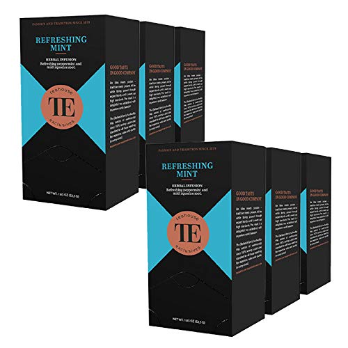 teahouse exclusives TE Refreshing Mint, 20 Gourmet Tea Bag / 6er Pack von Teahouse Exclusives