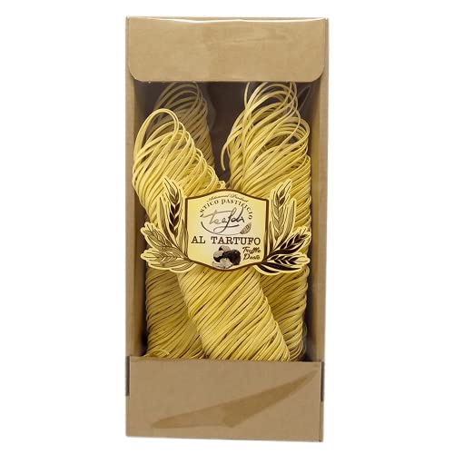 Tealdi, Tagliolini mit Trüffel, dünne Bandnudeln, aus Italien, 250 g von ANTICO PASTIFICIO TEALDI