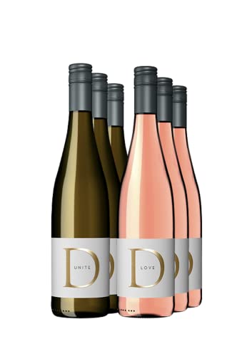 UNITED & LOVED Paket (Weisswein & Roséwein) 6 x 0,75l I Wein zum verschenken von Team United