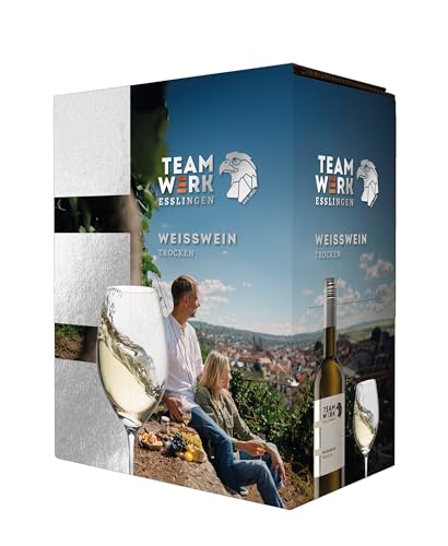 Team Werk Esslingen Weißwein trocken Bag in Box (1 x 3,0 l) von Team Werk Esslingen