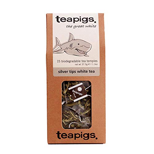 Tea Pigs Silver Tips Teebeutel, Weiß von Teapigs