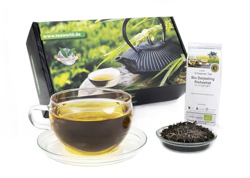 8x50g Bio Darjeeling - schwarzer Tee klassisch Probierpaket - mit insgesamt 400g Bio Darjeeling Tee von Teaworld