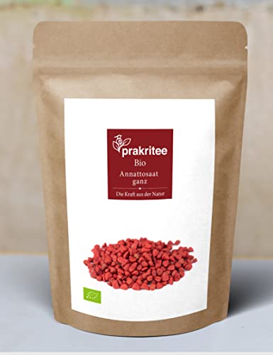 Bio Annattosaat ganz 1000g Annatto Samen Annatto ganz Annattosaat ganz Nachhaltig und biologisch angebaut DE-ÖKO-044 von Tee aus Nepal