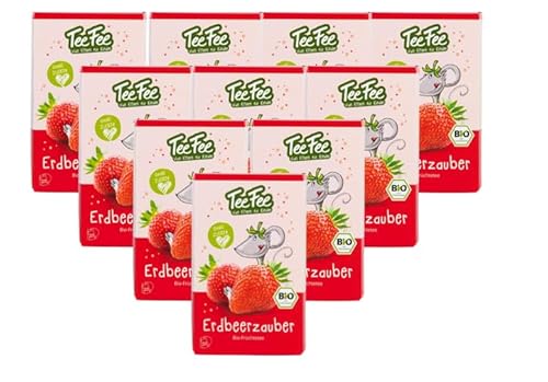 TeeFee - Erdbeerzauber Bio Früchtetee Kindertee | 10 x 30g von TeeFee